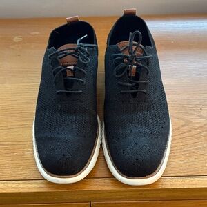 Cole Haan Black Knit Men's Oxfords